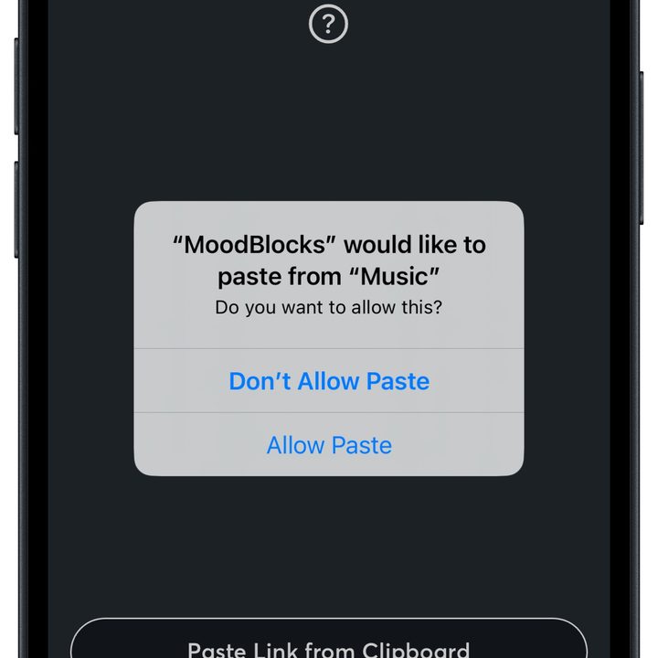 Senic MoodBlocks app for iOS.