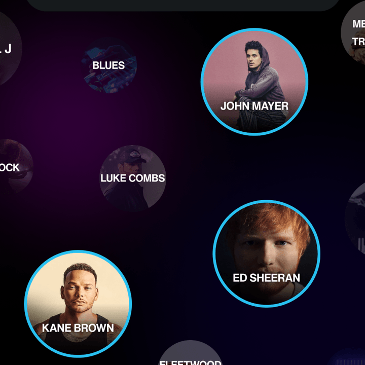 New SiriusXM app home screen onboarding process.