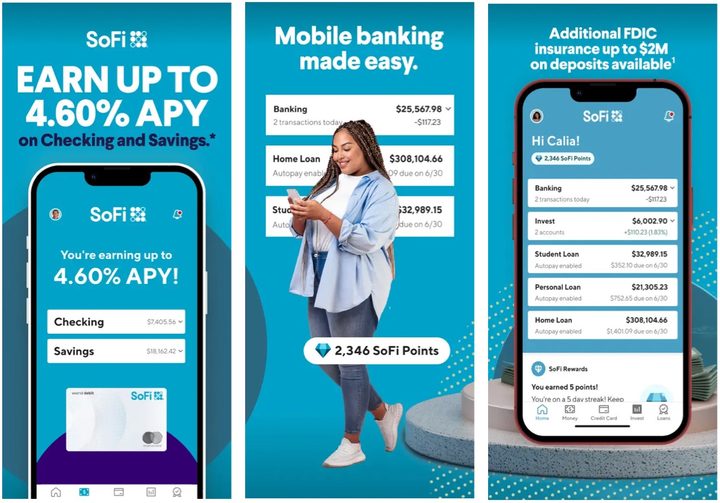 SoFi app on iOS