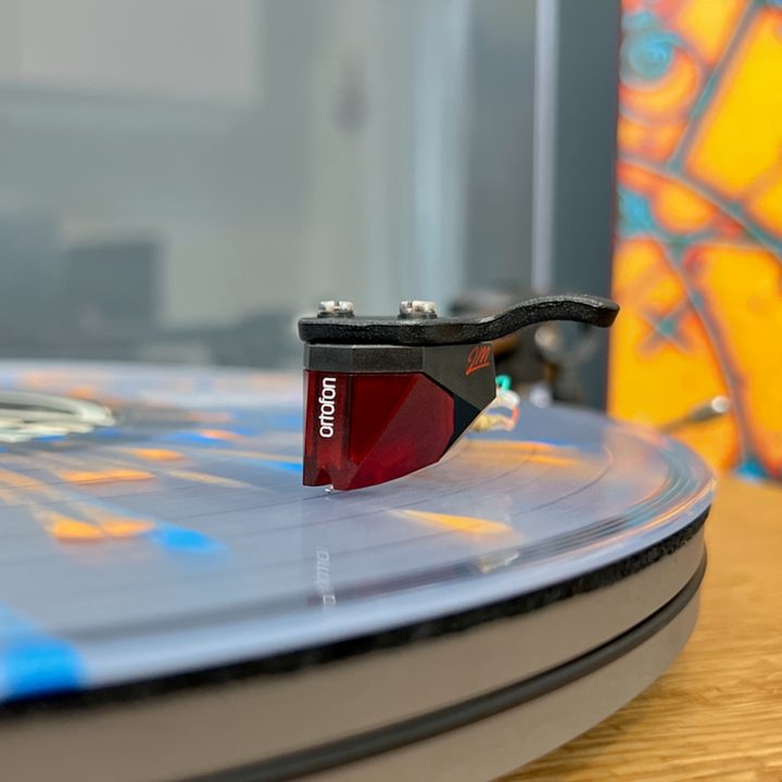 The Ortofon 2M Red cartridge on the U-Turn Orbit Special turntable.