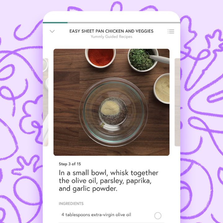 Making recipes.