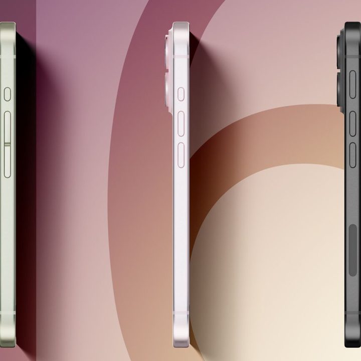 Left edge profile of leaked iPhone 16 design renders.