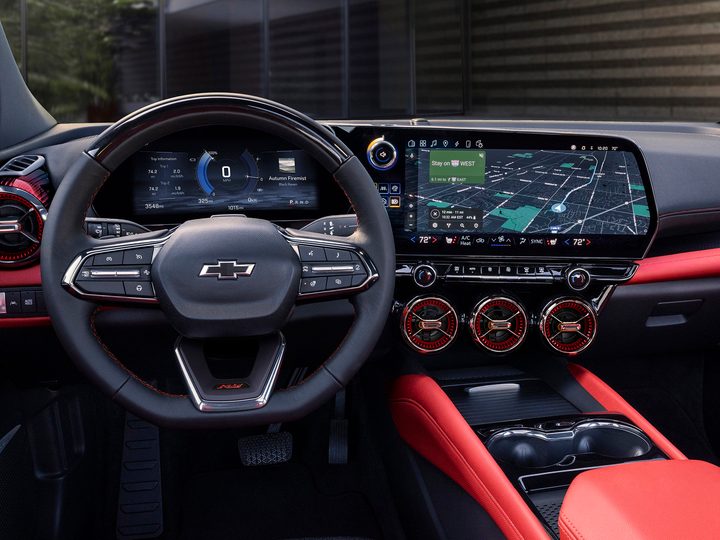 The dash of the 2024 Chevrolet Blazer EV.