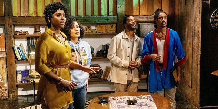A group of friends play a game in The Blackening