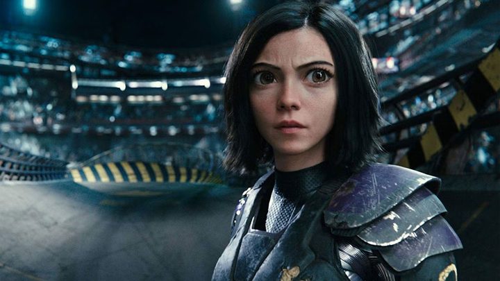 Rosa Salazar in Alita: Battle Angel.