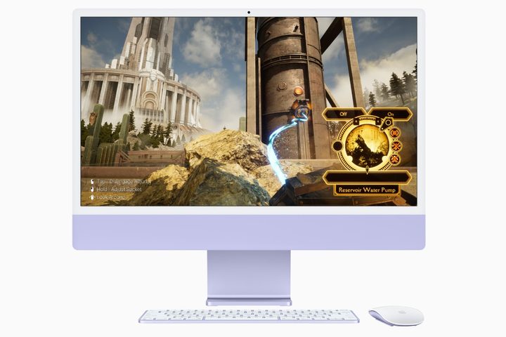 Firmament running on a purple M3 iMac.
