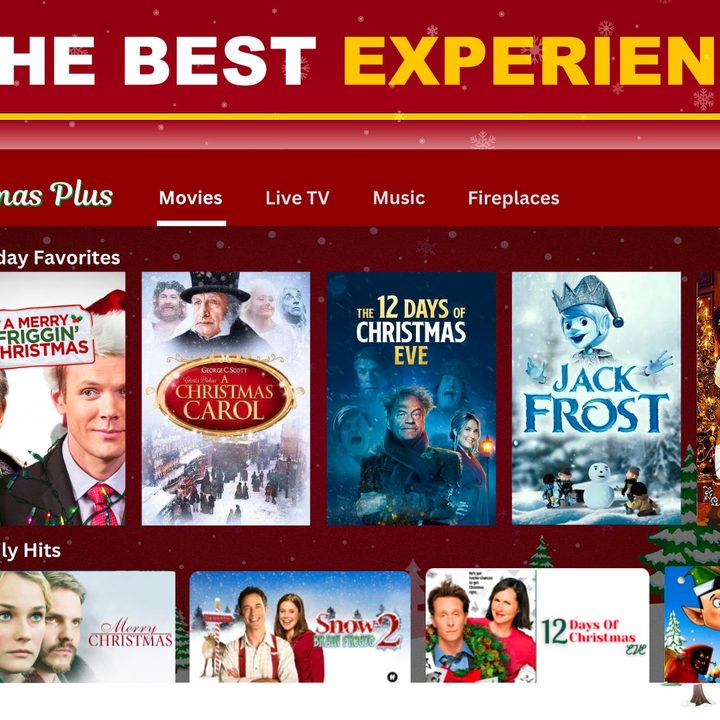 The homepage of Christmas Plus.