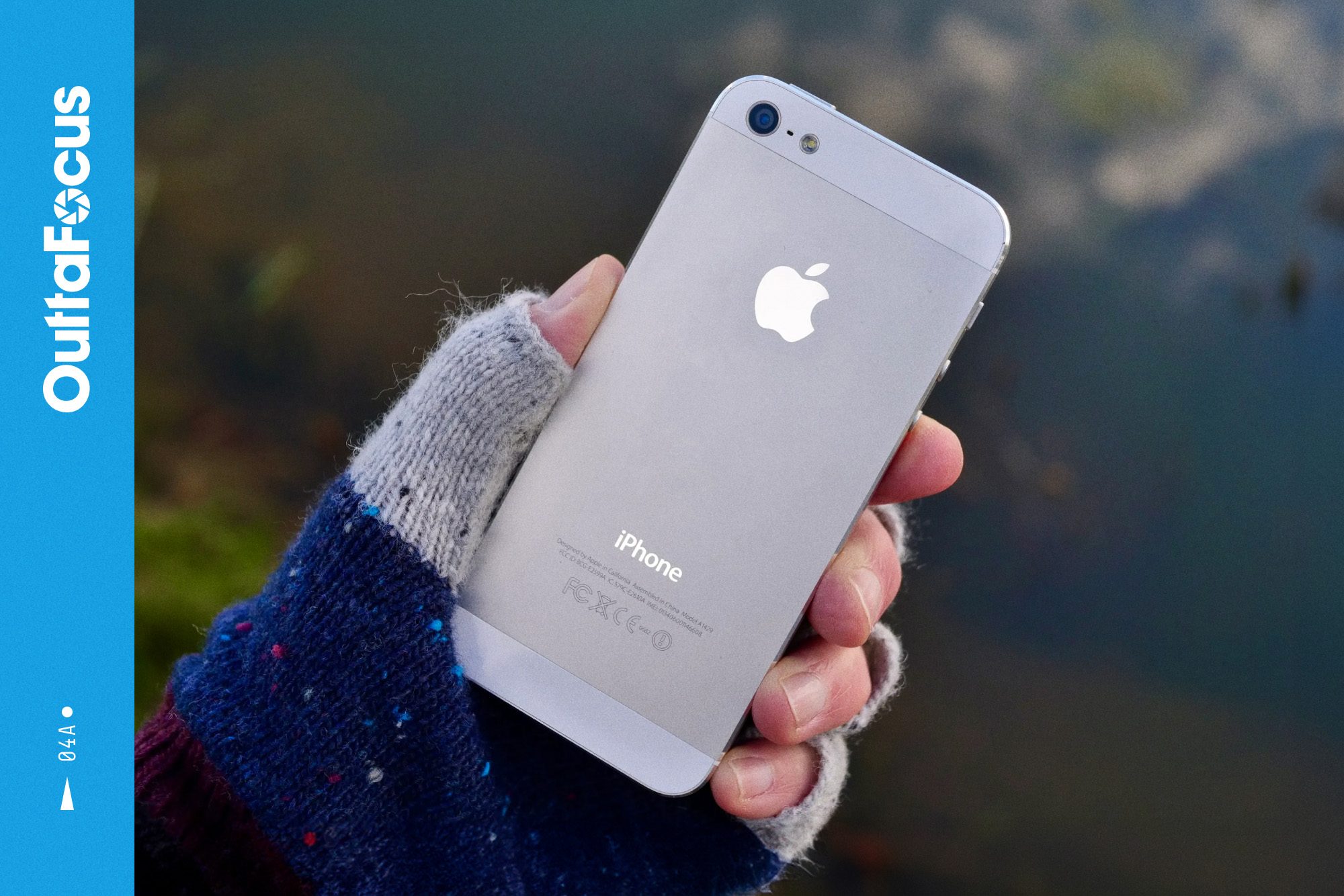 A person holding the iPhone 5.