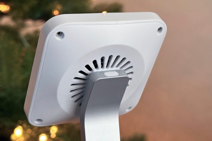 Closeup view of rear side of CryoBoost MagSafe dock on ESR 6-in-1 charging stand.