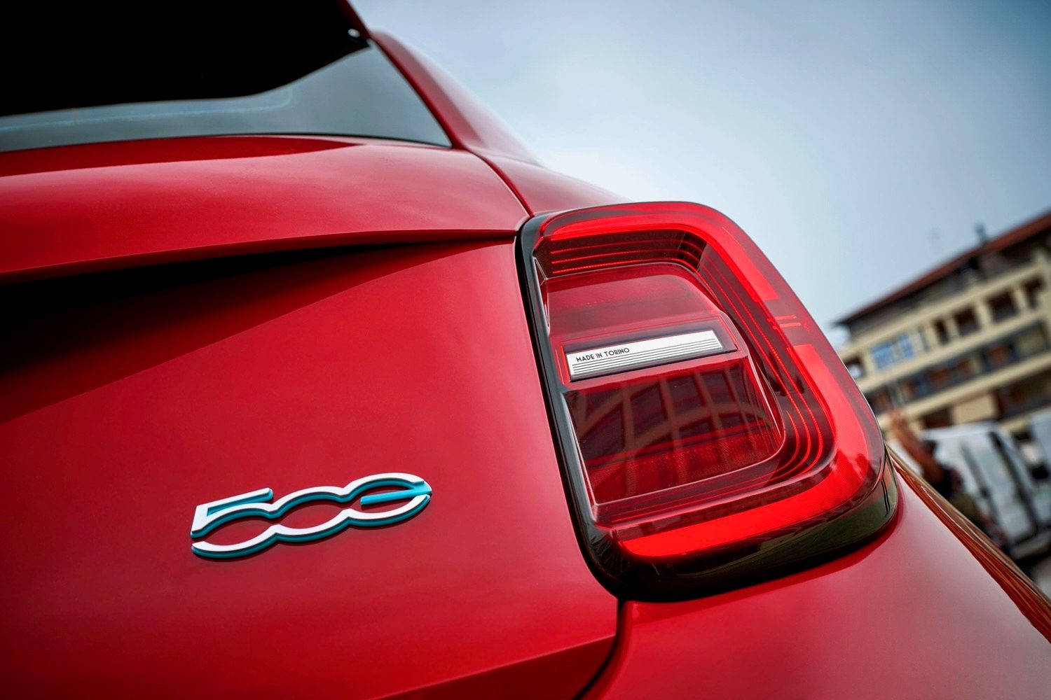 2024 Fiat 500e taillight.