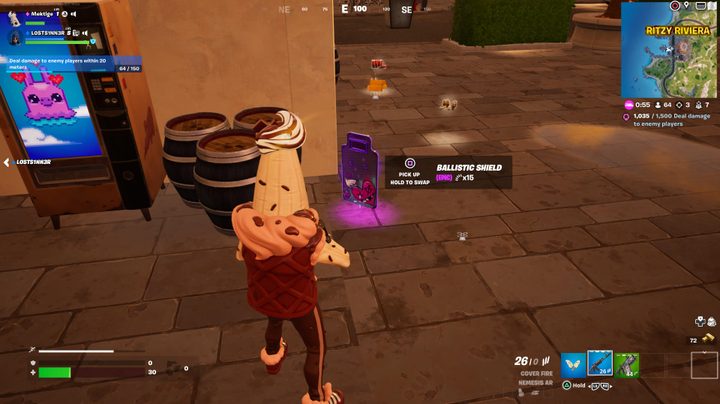 Ballistic Shield in Fortnite