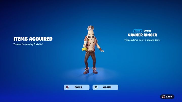 Nanner Ringer emote in Fortnite