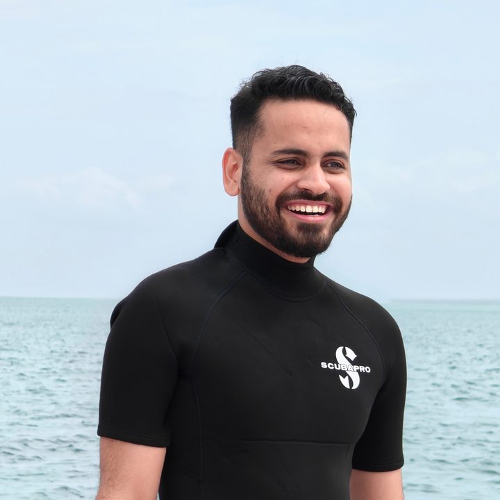 Prakhar Khanna in scuba suit.