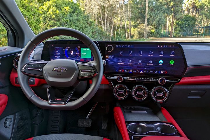 Dashboard of a 2024 Chevrolet Blazer EV RS.