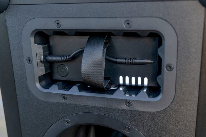The Batteryboks battery pack inside the Soundboks 4.
