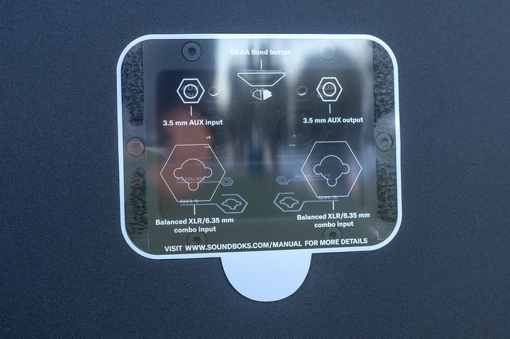 Rear ports on the Soundboks 4.