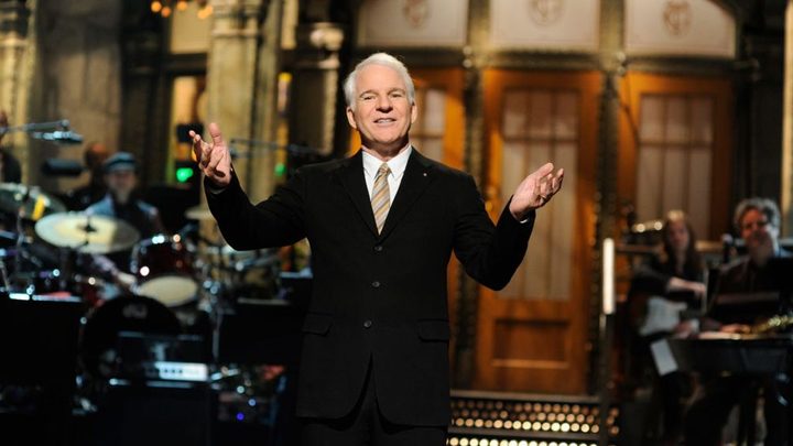 Steve Martin hosting Saturday Night Live.