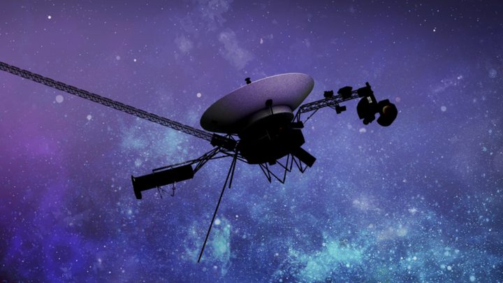 Artist’s illustration of one of the Voyager spacecraft.
