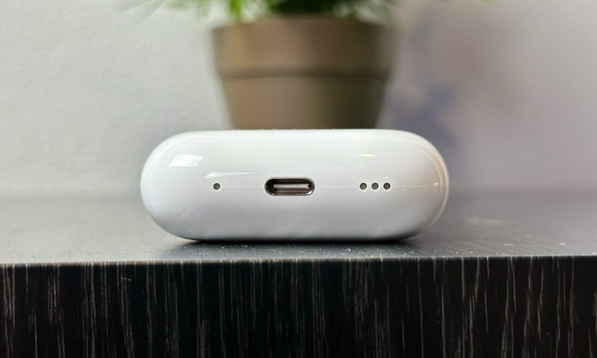 Apple AirPods Pro Second Gen charging case with USB-C.