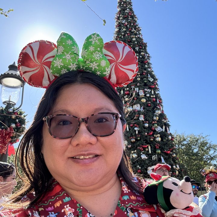 Unedited selfie taken at Disneyland.