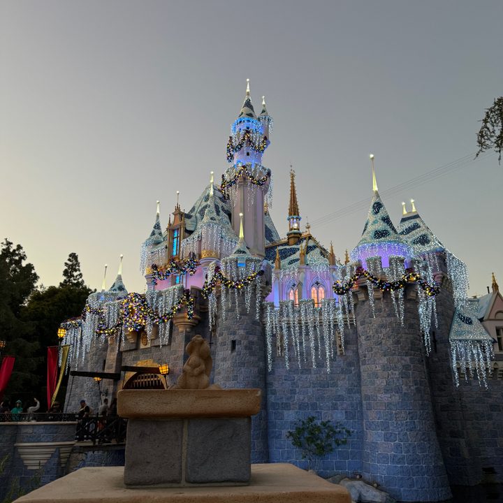 Unedited photo of Disneyland's Sleeping Beauty Castle.