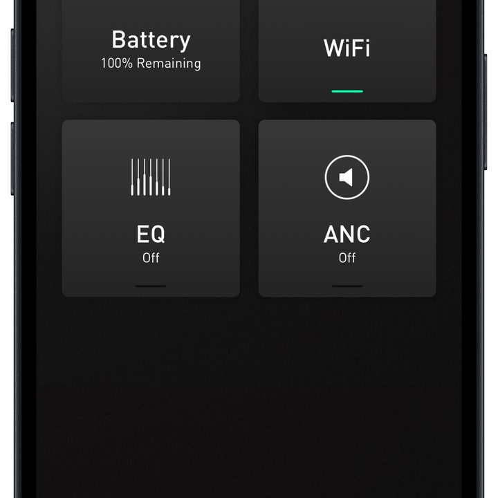 Hed Unity app for iOS: home screen.