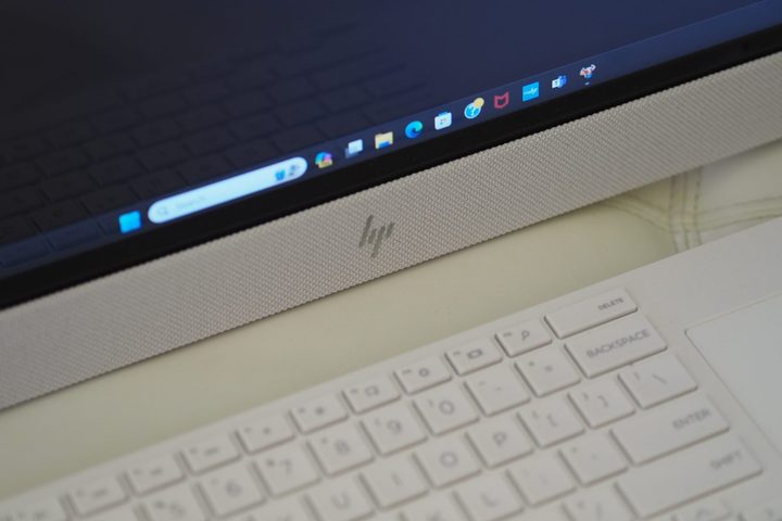 HP Envy Move top down view showing fabric and logo.