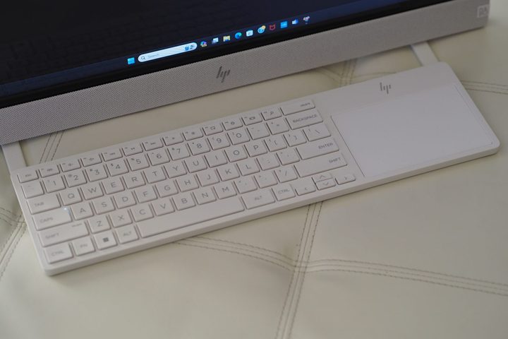 HP Envy Move top down view showing keyboard.