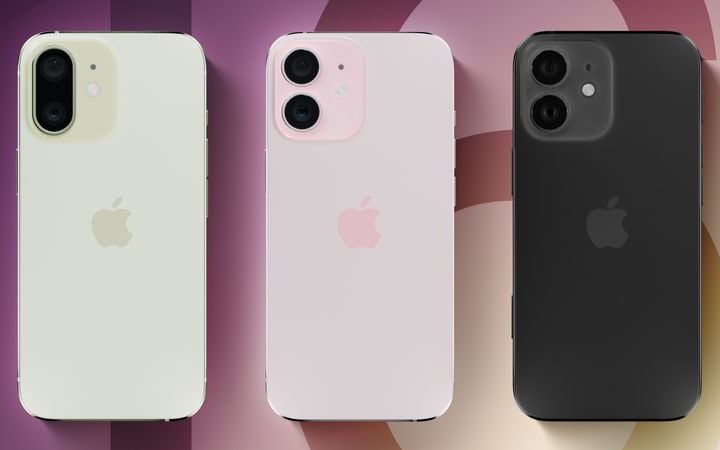 Prototype renders of the iPhone 16.