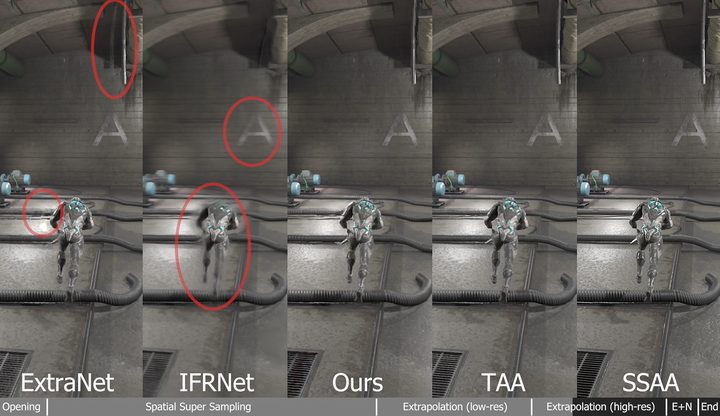 A video showing artifacts caused by frame generation.