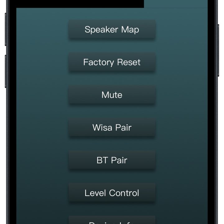 Platin Audio Milan app for iOS advanced settings.