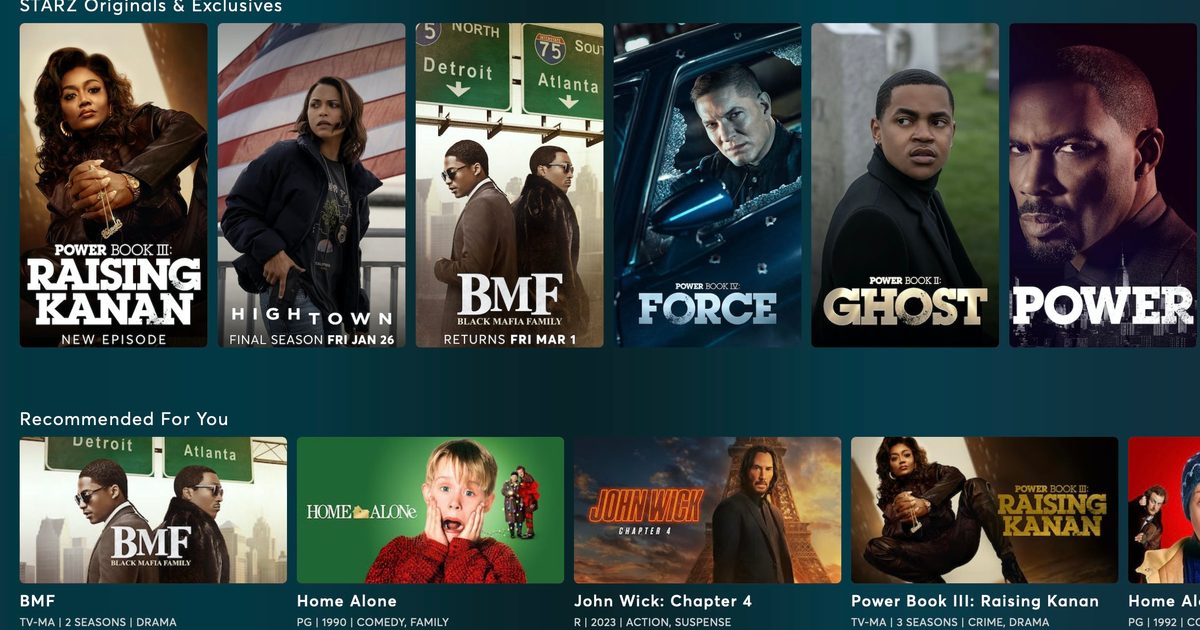 Best Shows On Starz 2027