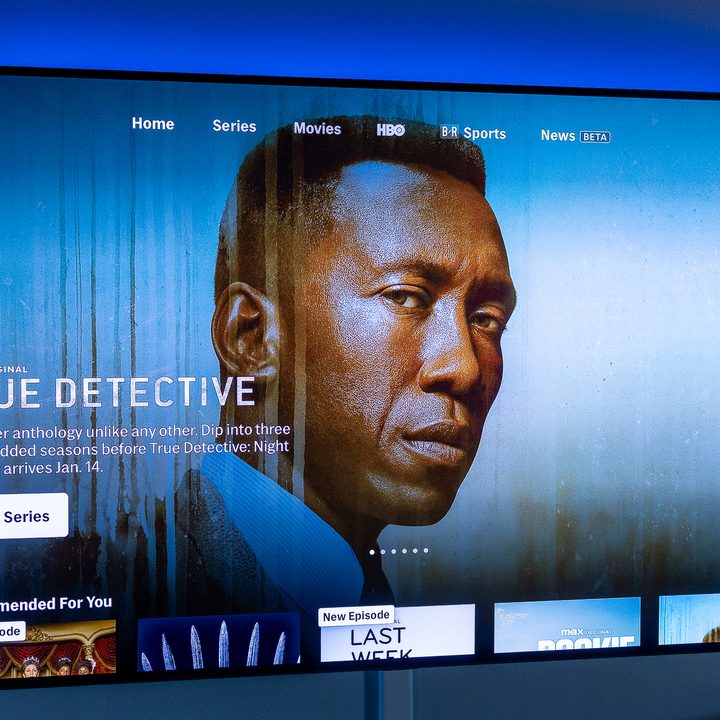 True Detective on the Max home screen.