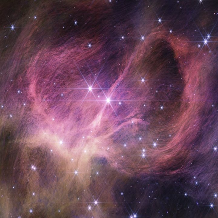 The central portion of the star cluster IC 348. Astronomers combed the cluster in search of tiny, free-floating brown dwarfs.
