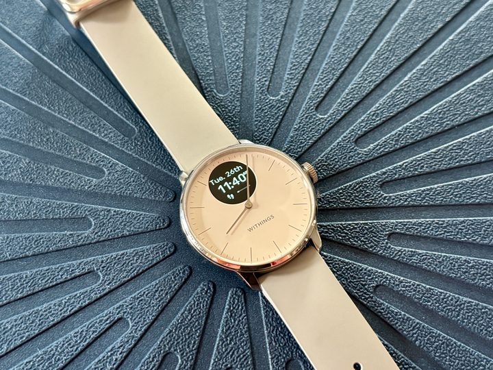 Withings ScanWatch Light closeup of watch face.