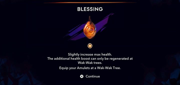 The blessing amulet in Prince of Persia: The Lost Crown.