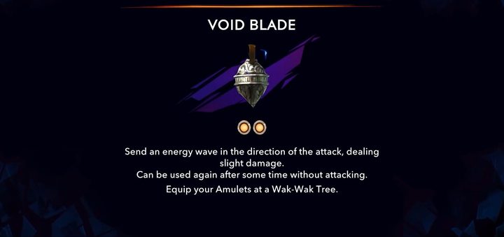 The Prince of Persia: The Lost Crown void blade amulet.