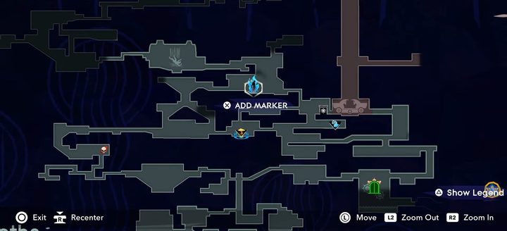 A map menu in Prince of Persia: The Lost Crown.