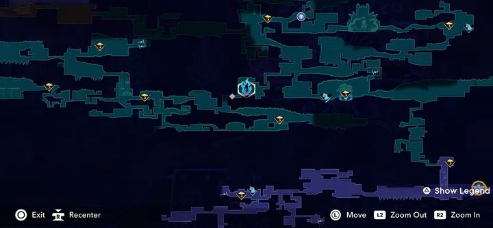 Prince of Persia: The Lost Crown's map.