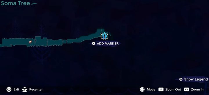 A map menu in Prince of Persia: The Lost Crown.
