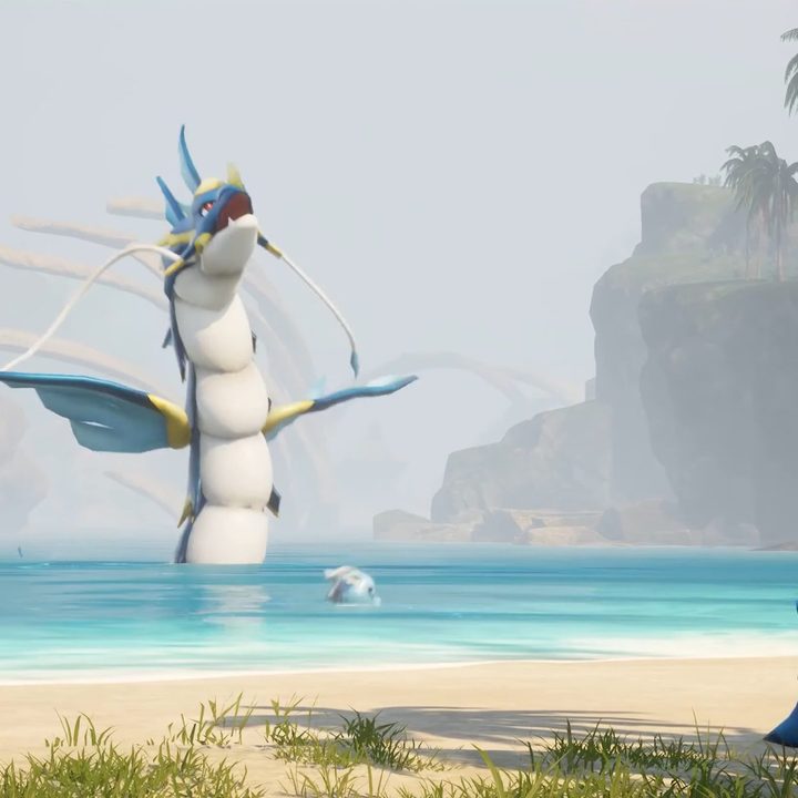Pals in the ocean in palworld.