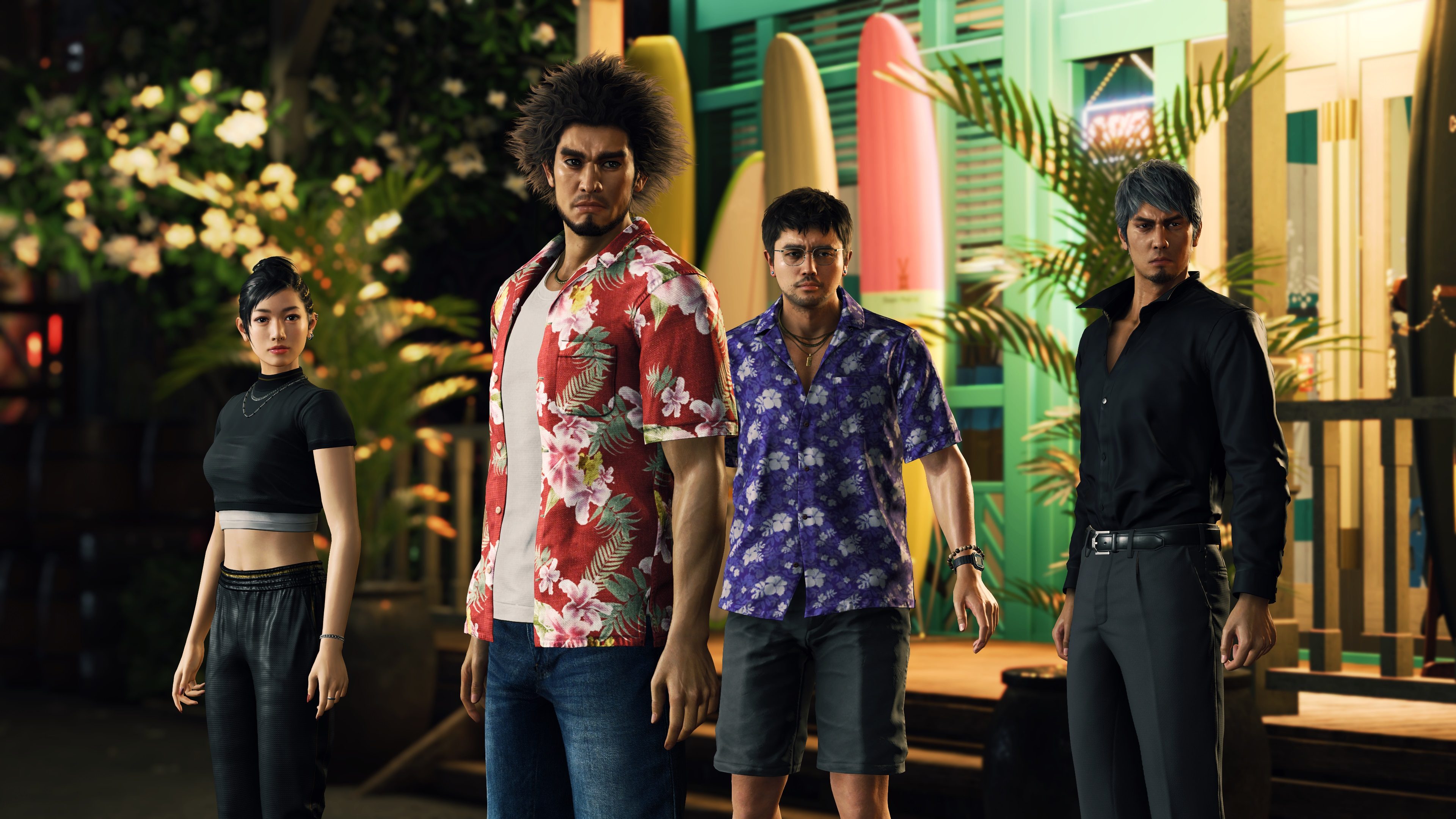Ichiban and his friends in hawaii.