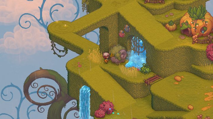 A Yordle gathers resources in Bandle Tale: A League of Legends Story.