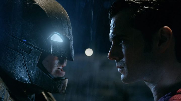 Batman and Superman face-off in Batman v Superman: Dawn of Justice.
