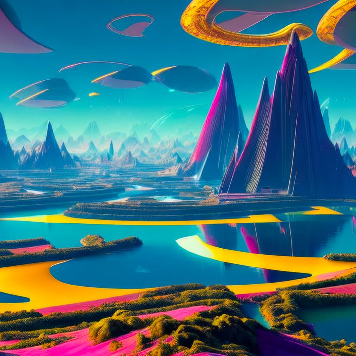 An example image of AI art generated on Amazon Fire TV.