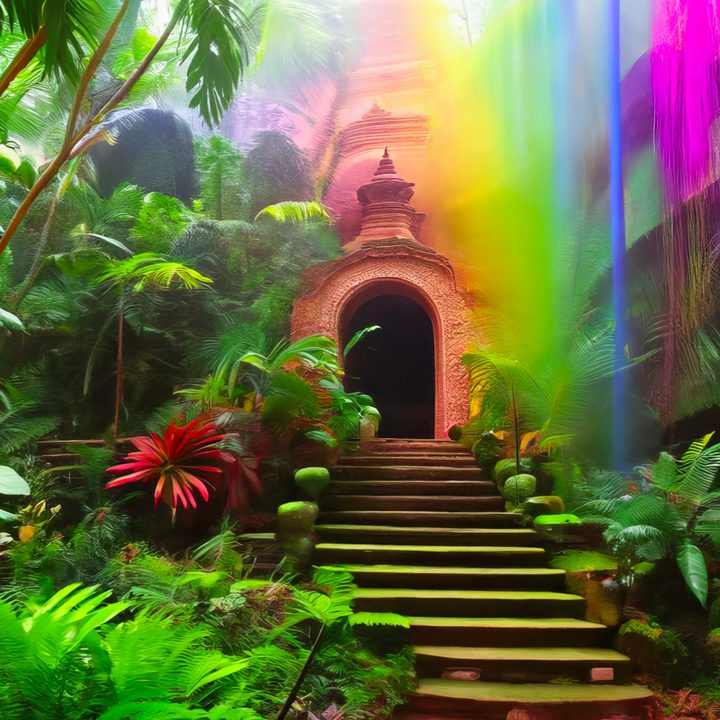 An example image of AI art generated on Amazon Fire TV.