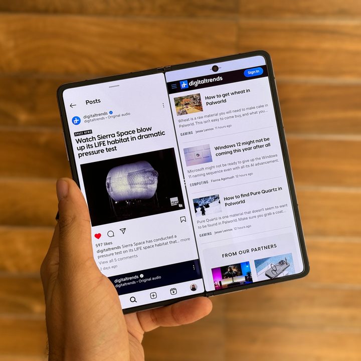 Honor Magic V2 multitasking