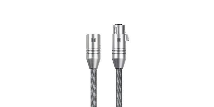 The Monolith XLR balanced audio cable on a white background.
