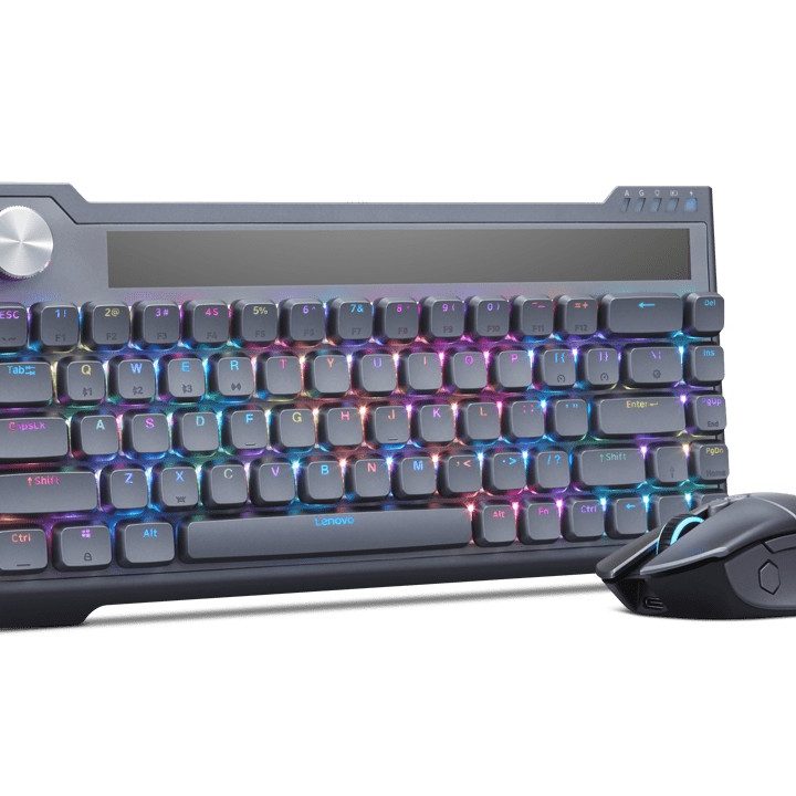 The Lenovo keyboard and mouse that uses harvest mechanical energy for power.