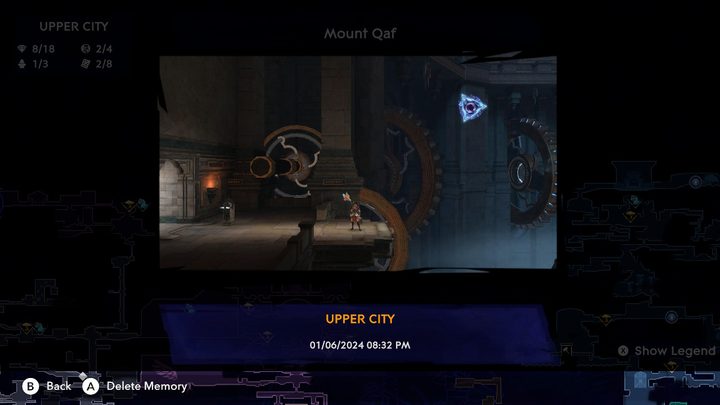 Memory Shard being used in Prince of Persia: The Lost Crown.